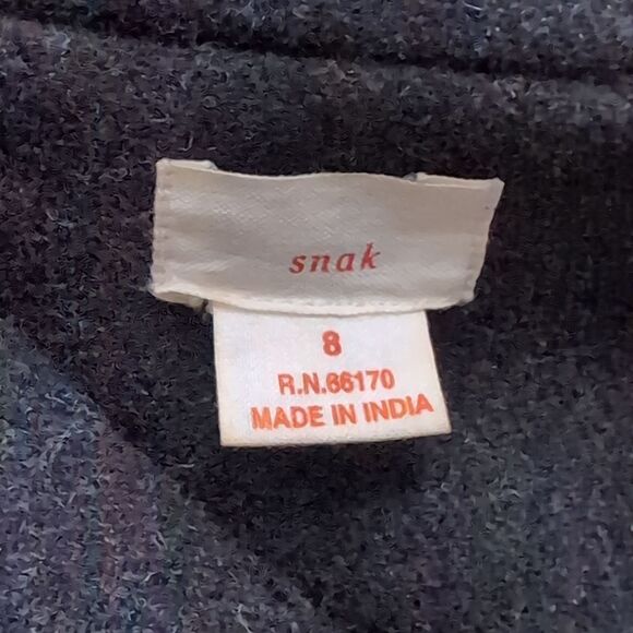 Unique Anthropologie spring coat whitestich accents size 8 Medium wool blend - Picture 7 of 10